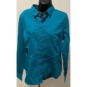 New York & Company Stretch Womens Size M Blouse Long Sleeve